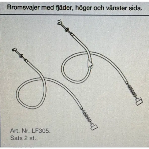 Reservdel Bromsvajer Let´s Fly - Rollatorer - Trygga