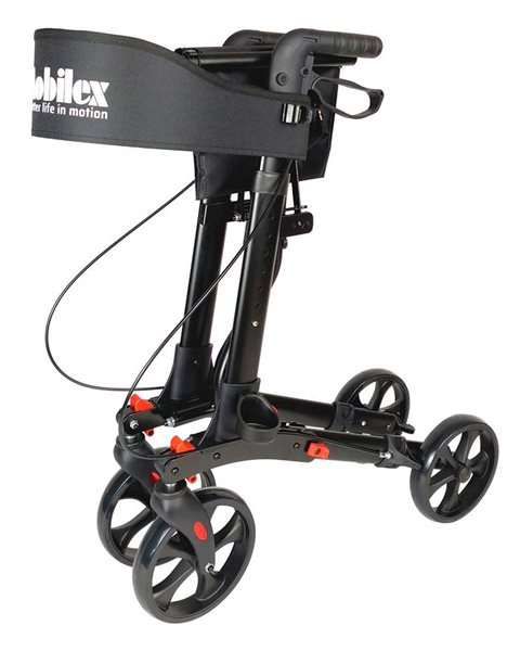 Hopvikbar rollator Black Panther Compact - Mobilex