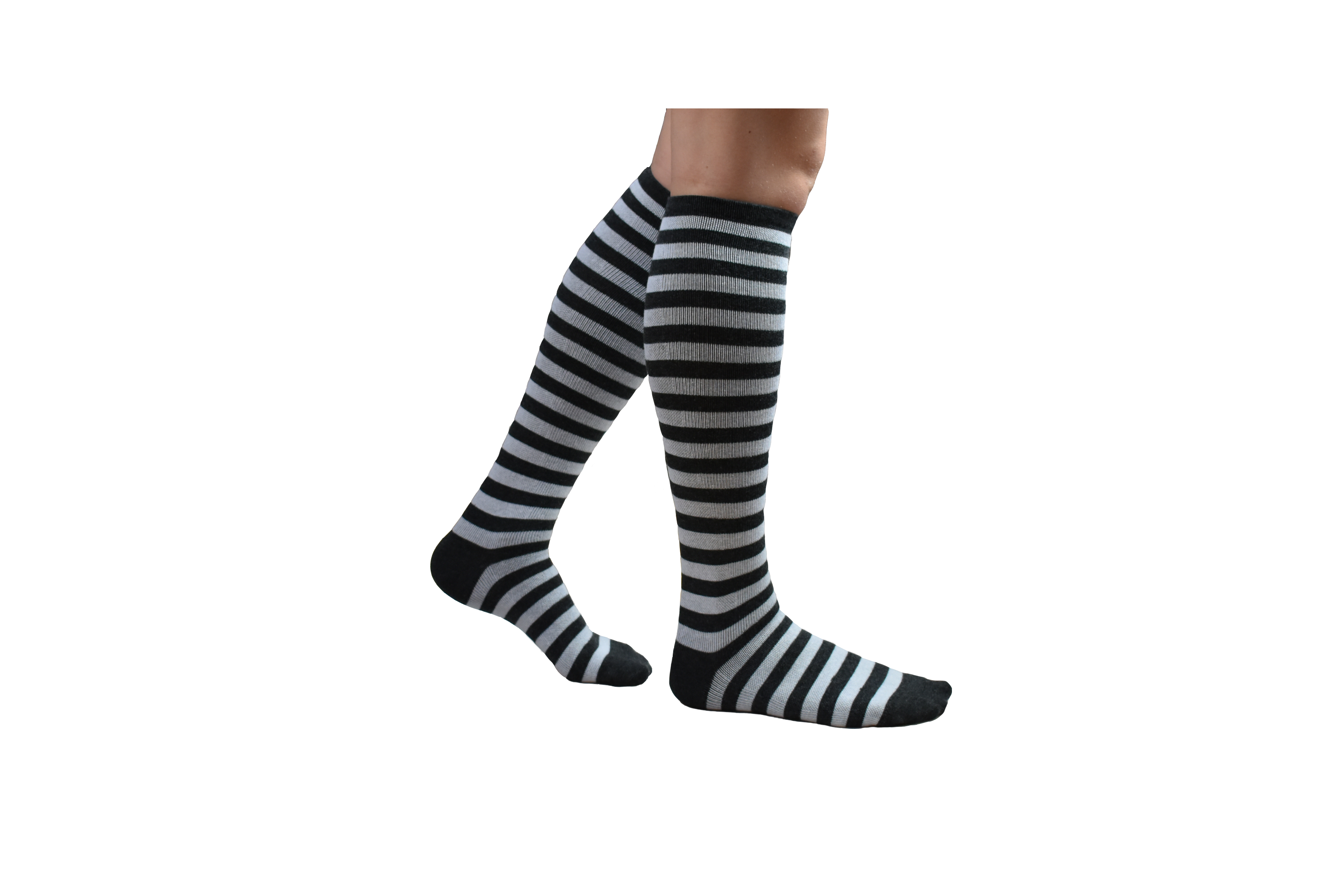 Stödstrumpa utan tåsöm-Bomull