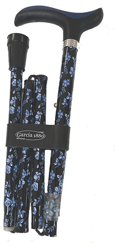 Vikbar käpp med blommor