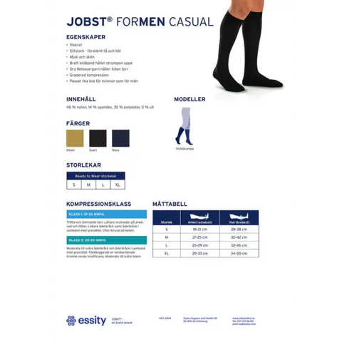 JOBST for man Casual 15-20mmHg - Kläder & Skor - Trygga