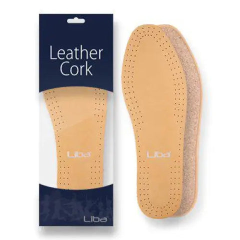 Liba Leather Cork Lädersula - Strumpor Trygga Hjälpmedel