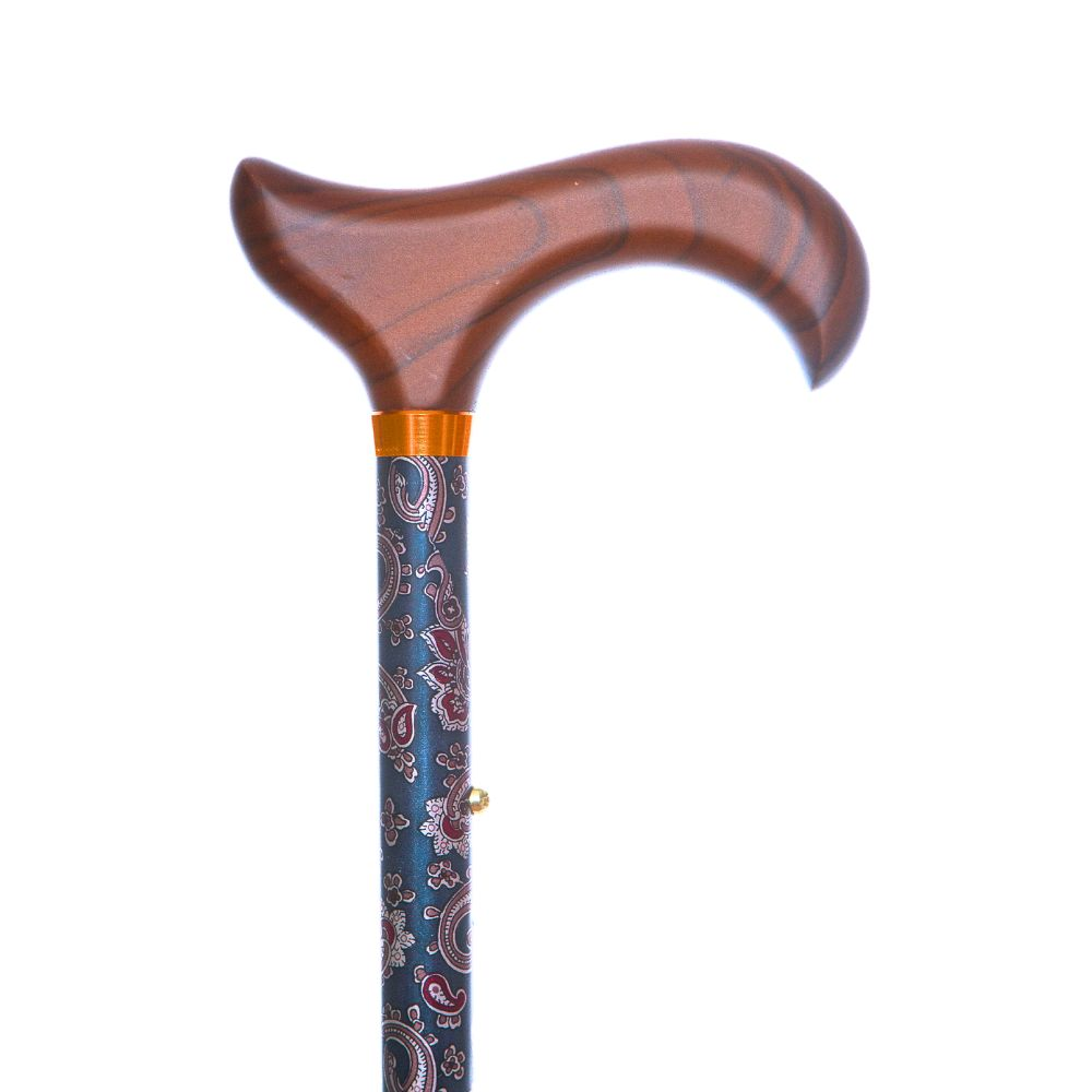 Vikbar Käpp Mönstrad Orient med Trähandtag