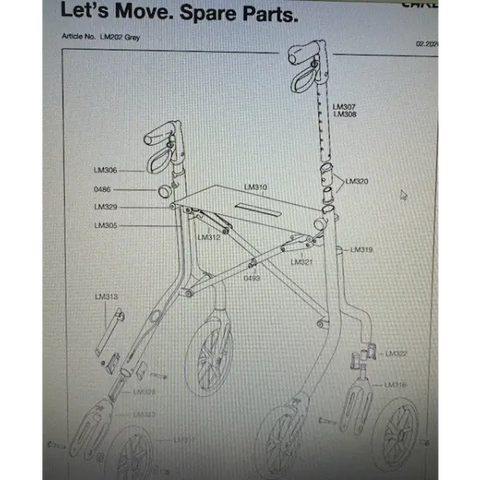 Bromsvajer - Rollator Let’s Move - Reservdelar Rollatorer