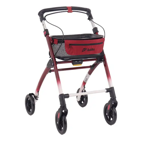 Rollator Jaguar från Mobilex - Röd/vit - Rollatorer