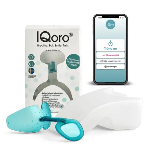 IQoro - Behandlar sväljsvårigheter halsbränna snarkningar -