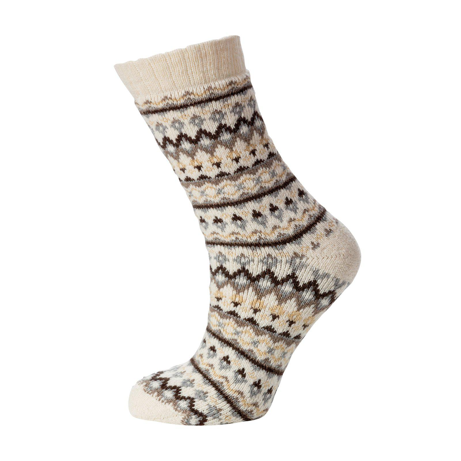 Strumpa Ullfrotté olika mönster